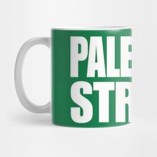 Palestine Strong - Palestine Flag Fist - Back Mug